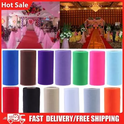 Colorful Tissue Tulle Paper Roll Spool Craft Wedding Birthday Holiday Decor • £7.18