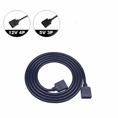 ARGB 5V 3Pin Extension Cable Adapter 12v 4pin RGB Splitter Cable MSI ASUS ASRock • £2.08