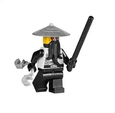 Lego Ninjago EVIL SENSEI WU Minifigure Figure Ninja Handcuffs Black Beared 70725 • $33.24