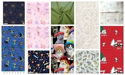 Fabric Remnants 100% Cotton 110cm Wide Approx 40cm Long Lots Of Designs • £4.95