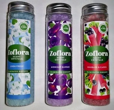 Zoflora Scent Crystals 180g Choice: Midnight Blooms Linen Fresh Rhubarb Cassis • £7.75