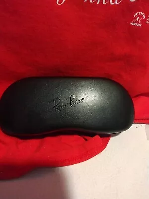 Ray Ban Eyeglasses / Sunglasses Hard Case. Black VG Clean Good Overall Condition • $6