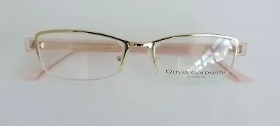 Womens Oliver Goldsmith Pink Champagne Glasses Frames Designer Eyewear 50-18-145 • £29.99