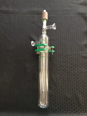 $349.99 • Buy CHEMGLASS Glass Airfree Schlenk Vacuum Trap Body, Stopper Clamp #57 #15 Jnts B