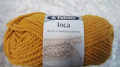 Patons Inca #7056 Dijon Wool Alpaca & Acrylic 50g • $8.50