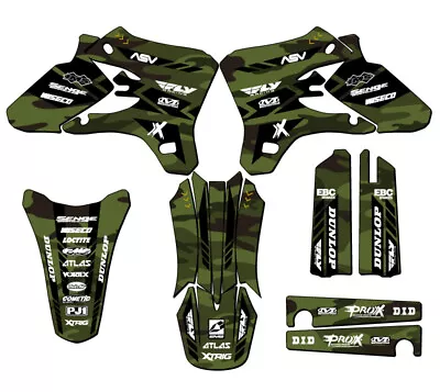 2003-2004 YZ 250 F 4-STROKE APACHE Green Senge Graphics Kit Compatible With • $134.99