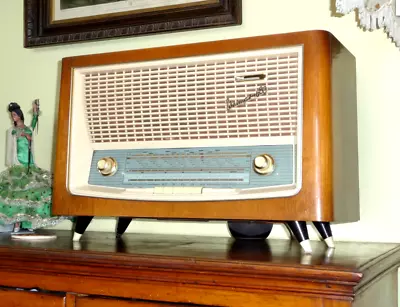 1961 Stern-Radio Sonneberg Weimar 4680A Working Large German Valve Radio • $197.97