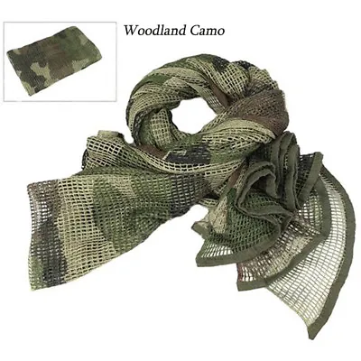 CS Mesh Scarf Sniper Faces Veil Camping Hunting Multi Purpose Hike Scarves • $14.24