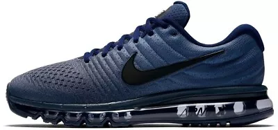 Nike Air Max 2017 849559-405 Men's Binary Blue Low Top Sneaker Shoes XXX412 • $150