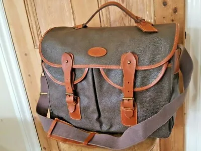 Vintage Mulberry Scotchgrain Leather Holdall Weekend Bag  Shoulder Travel Large • £650