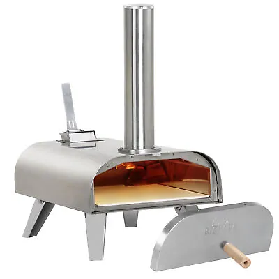 £110 • Buy Big Horn Outdoors Pellet Grill Wood BBQ Smoker Portable Pizza Oven