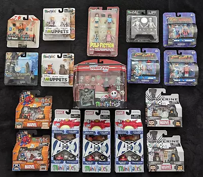 Minimates 43 Figure LOT (17 Sets) - Marvel Muppets Street Fighter NBC POTC • $63