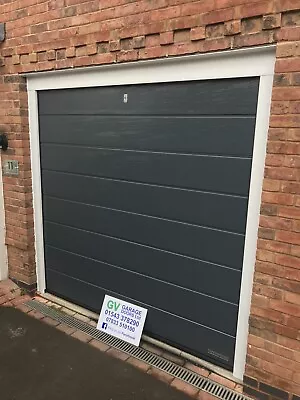 AlUTECH SECTIONAL ELECTRIC GARAGE DOOR Medium Ribbed Insulated Hormann Garador • £1795