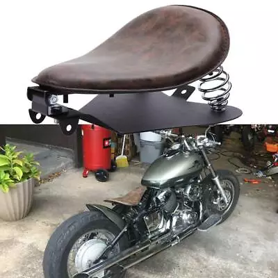$65.64 • Buy For Yamaha V-Star 650 950 1100 1300 Bobber Motorcycle Solo Seat Base Aged Brown