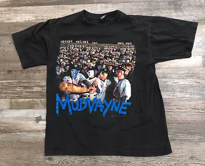 Vintage 2002 Mudvayne Can You Dig It Double Sided T Shirt Mens Medium Rock Band • $101.17