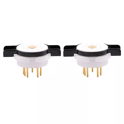 2pcs 9pin Tube Socket Miniature Ceramic Base For Vintage 12AX7 6DJ8 12AU7 EL84  • $13.79