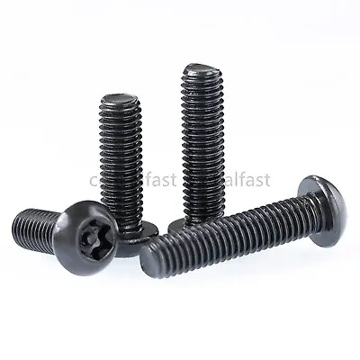 Black 304 Stainless Steel Pin Tamper Torx Button Head Security Screw M3 M4 M5 M6 • $8.04