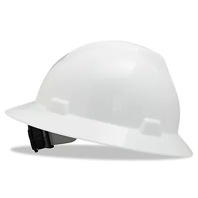 Msa V-Gard Hard Hats Fas-Trac Ratchet Suspension Size 6 1/2 - 8 White 475369 • $29.92