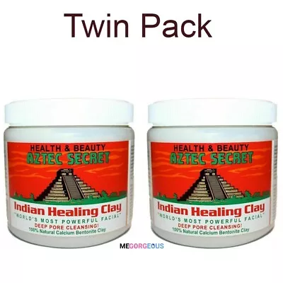 $33.83 • Buy Aztec Secret Indian Healing Clay Twin Pack