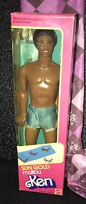 Sun Gold Malibu Ken Aa Mattel #3849 Original 1983 In Box Sweet! • $49.95