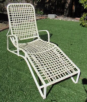 Rare Vintage Brown Jordan? Mid Century Modern Chaise Lounge Outdoor Chair Patio • $346.16