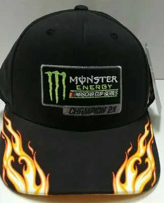 Kyle Busch Monster Energy 2019 2X Champion Flame Hat • $24.99