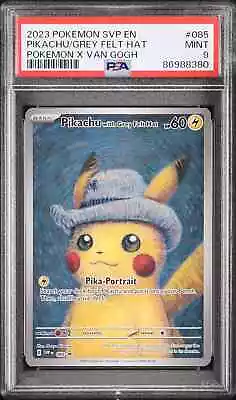 Pikachu With Grey Felt Hat 085 Pokemon Card Promo X Van Gogh Museum PSA 9 • £3.02