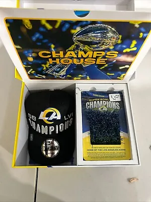 LA Rams 2022 Season Ticket Holder Gift Box Super Bowl Hat & Sofi Turf • $59.99