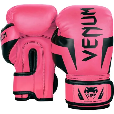 Venum Elite Kids Training Boxing Gloves - Large - Fluorescent Pink • $52.25