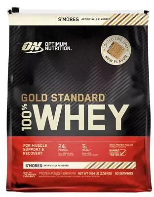 Optimum Nutrition Gold Standard 100% Whey Protein Powder S'More Flavor 5 Pound • $97.60