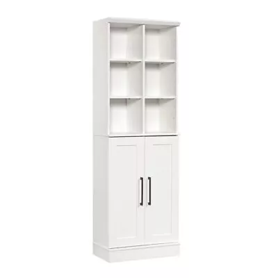 Pemberly Row Engineered Wood Storage Cabinet In Glacier White • $223.76