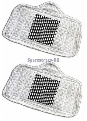 For Home-Tek HT839 High Quality Micro Fibre Steam Mop Scrub Pads Pack Of 2 • £4.56