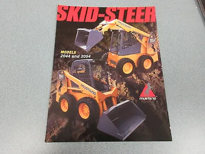 Mustang 2044 2054 Skid Steer Loaders Brochure 4 Page • $20