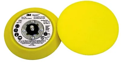 3M Hookit Disc Pad 05775 5 In X 3/4 In 5/16-24 External Yellow • $24.99