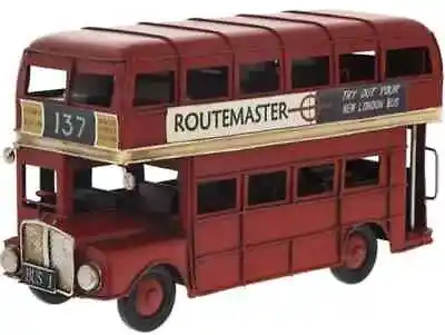 Collectable Red Tin Double Decker London Bus 25cm • £26.99