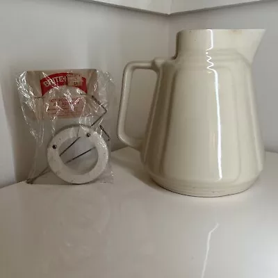 Vintage Cream Kettle With Brite Heat Heating Element • $15