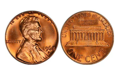 1968-D Lincoln Memorial Cent  Gem BU Penny US Coin Free S&H 1968D • $2.84