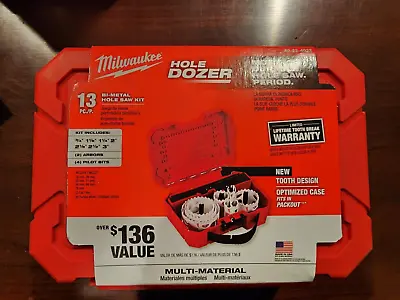 Milwaukee Hole Dozer General Purpose Bi-Metal Hole Saw Set (13-Piece) • $60