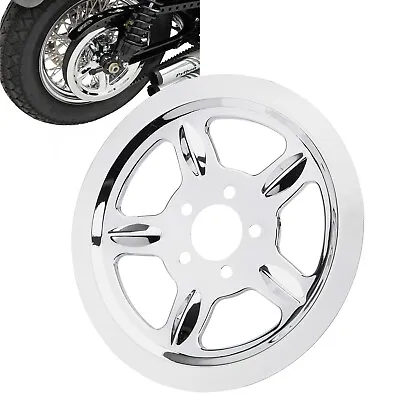 $37.98 • Buy Custom Chrome Rear Belt Drive Pulley Insert Cover For Harley Sportster XL 04-19