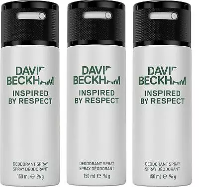 David Beckham  Inspired By Respect  Anti-perspirant Deodorant 150 Ml X3 • £19.99