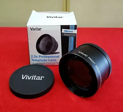 Vivitar 2.2x Professional 58mm Telephoto Lens - VIV-58T - Scuff - Free Shipping • $9.90