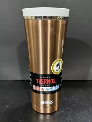 Thermos 16 Oz. Sipp Vacuum Insulated Stainless Steel Travel Tumbler Copper NEW • $29.99