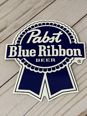 New! PABST BLUE RIBBON BEER 6 X5.25  Vinyl Logo REFRIGERATOR MAGNET Man Cave PBR • $5.25