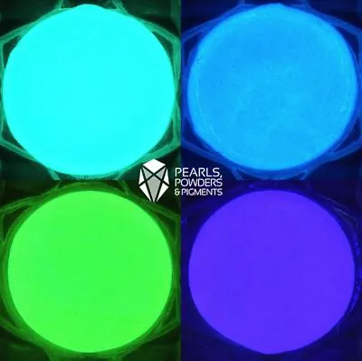 £11.49 • Buy Glow In The Dark Powder For Nails Fluorescent Paint Pigment Nail Art Polish Dip