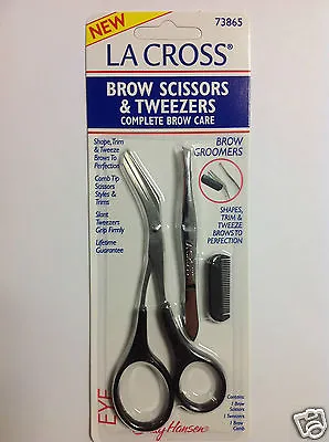 Sally Hansen La Cross Brow Scissors & Tweezers Set #73865 NEW AND SEALED. • $8.46