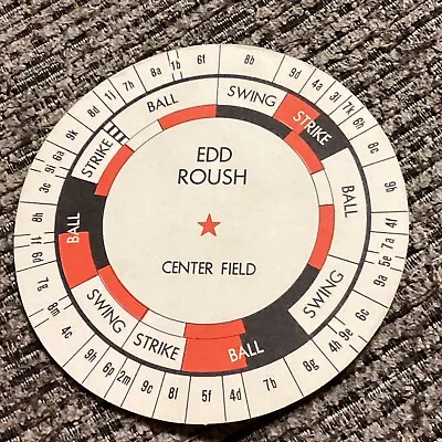 1971 CADACO Disc - EDD ROUSH - Cincinnati Reds - Only One On EBay • $1.99