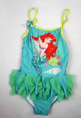 Disney Store - Ariel Little Mermaid One-piece Swimsuit - Size 9/10 • $8.99