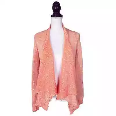 Anthropologie MOTH Cardigan Winnie Coral Waterfall Sweater Size XS • $22.50