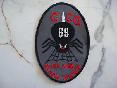 US 101st ASSAULT HELICOPTER BN BLACK WIDOW VIETNAM WAR PATCH • $11.45