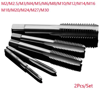 £2.39 • Buy M2 -M30 Hand Tap Set - Taper And Plug Taps Thread Tap Hand Screw Drill Bits Tool